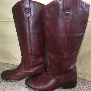 Frye Melissa Button Cognac Riding Boots size 7